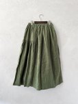画像7: seasew.／704 起毛ランダムギャザースカート・カーキ (7)