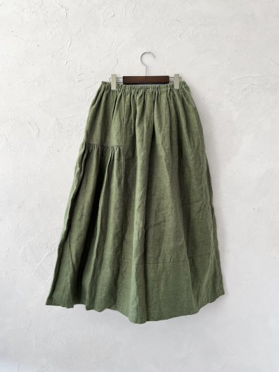 画像7: seasew.／704 起毛ランダムギャザースカート・カーキ