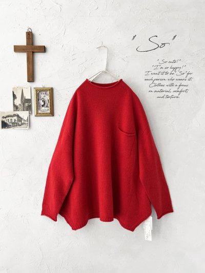 画像2: SO／くるりんポケットプルオーバー・レッド