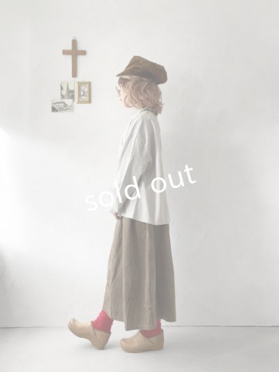 画像9: SO／綾コーデュロイコクーンスカート・ライトベージュ