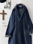 画像1: seasew.／104 デニムテーラードジャケット・インディゴ (1)