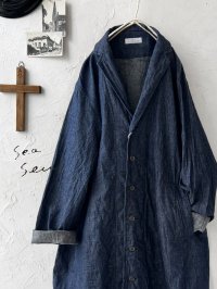 seasew.／104 デニムテーラードジャケット・インディゴ