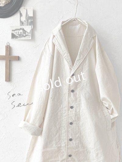 画像2: seasew.／109 オックステーラードジャケット・生成り