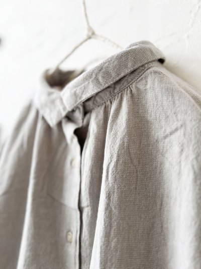 画像8: SO／重なり衿の2wayブラウス・グレーシャンブレー