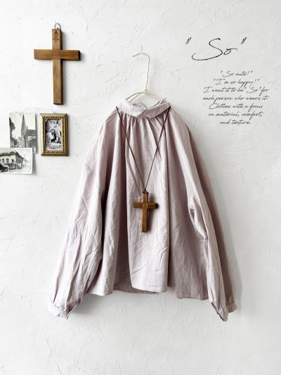 画像3: SO／重なり衿の2wayブラウス・ライトピンク