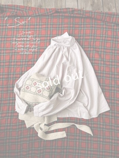 画像1: SO／重なり衿の2wayブラウス・ライトピンク