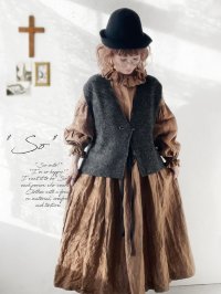 SO／シェットリノピン付きベスト・チャコール