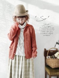 SO／シェットリノカーディガン・オレンジ
