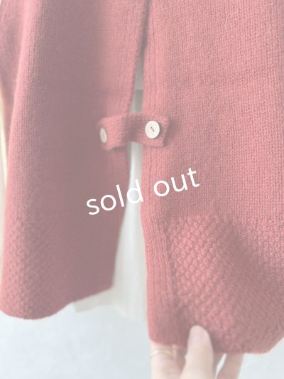 画像8: SO／後ろボタンニットベスト・オキシドレッド