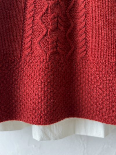 画像5: SO／後ろボタンニットベスト・オキシドレッド