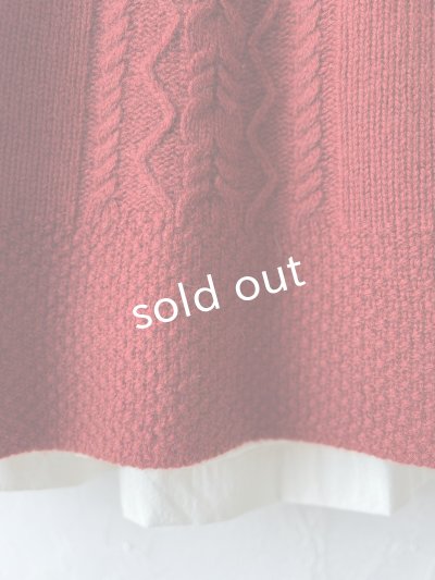 画像5: SO／後ろボタンニットベスト・オキシドレッド