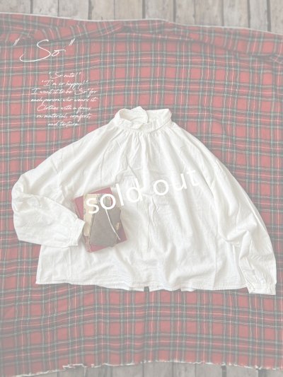 画像1: SO／重なり衿の2wayブラウス・オフ