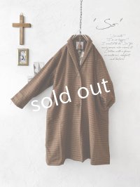 SO／ちび衿テーラードコート・ガンクラブチェック