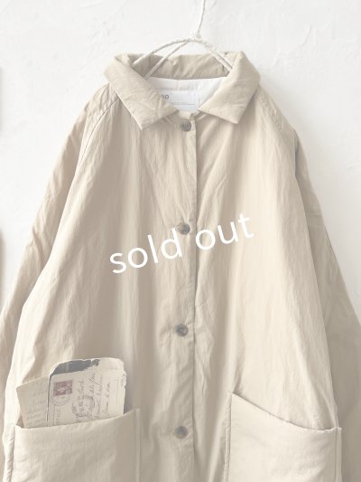 画像6: SO／ふわふわ中綿キルティングコート・ベージュ
