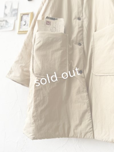 画像7: SO／ふわふわ中綿キルティングコート・ベージュ
