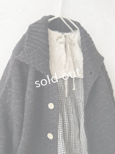 画像2: SO／スラブニットカーディガン・ブラック