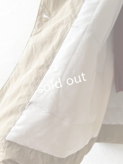 画像4: SO／ふわふわ中綿キルティングコート・ベージュ