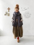 画像1: SO／ふわふわキルティングベスト・スミクロ (1)