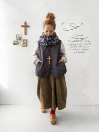SO／ふわふわキルティングベスト・スミクロ