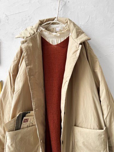 画像2: SO／ふわふわキルティングコート・ベージュ