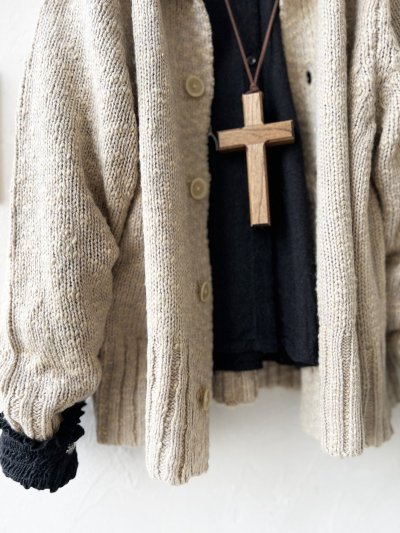 画像4: SO／スラブニットカーディガン・ベージュ