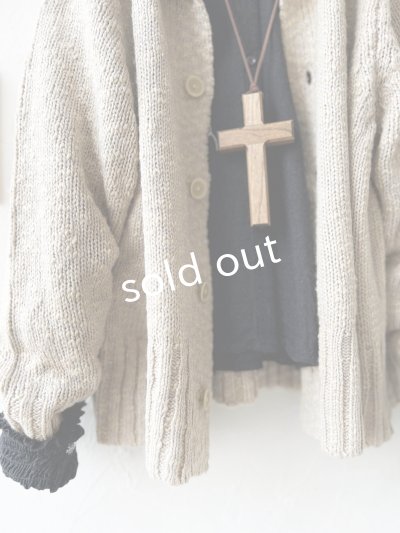 画像3: SO／スラブニットカーディガン・ベージュ