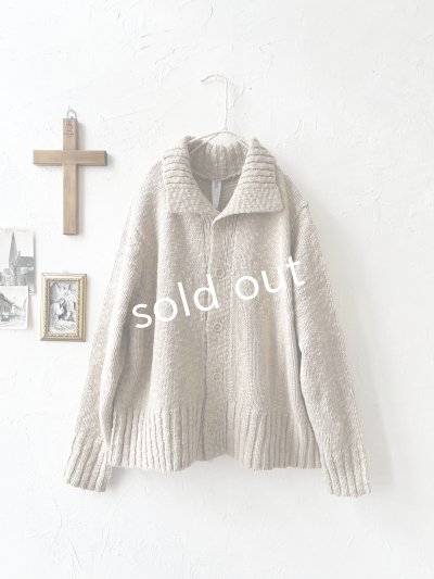 画像4: SO／スラブニットカーディガン・ベージュ