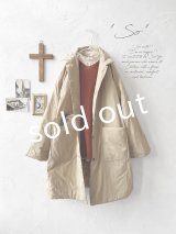 SO／ふわふわ中綿キルティングコート・ベージュ