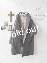 SO／ふわふわ中綿キルティングコート・スミクロ