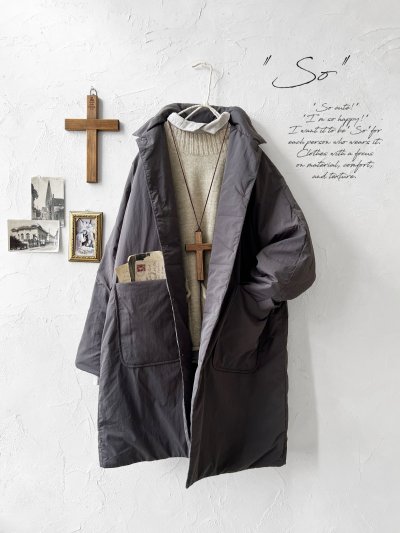 画像2: SO／ふわふわキルティングコート・スミクロ