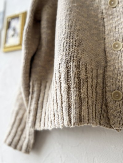 画像8: SO／スラブニットカーディガン・ベージュ