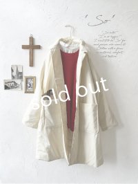 SO／ふわふわ中綿キルティングコート・キナリ