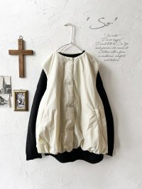 SO／ふわふわキルティングベスト・キナリ