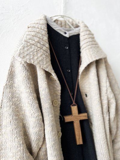 画像3: SO／スラブニットカーディガン・ベージュ