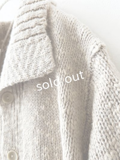 画像6: SO／スラブニットカーディガン・ベージュ