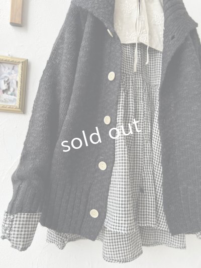 画像3: SO／スラブニットカーディガン・ブラック