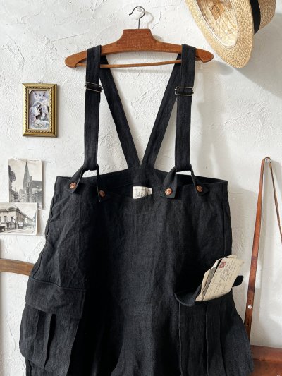 画像2: MARCHE' DE SOEUR／ハックルベリーパンツ・ヴィンテージブラック