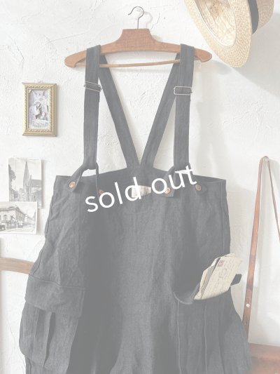 画像2: MARCHE' DE SOEUR／ハックルベリーパンツ・ヴィンテージブラック