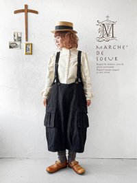 MARCHE' DE SOEUR／ハックルベリーパンツ・ヴィンテージブラック