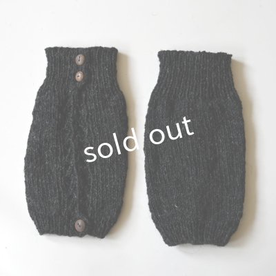 画像3: Sana Hastakala／Nepal knit leg warmer・杢ブラック