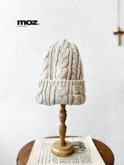画像1: moz／ニットキャップ・アイボリー