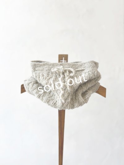 画像3: Sana Hastakala／Nepal knit neck warmer・杢ホワイト