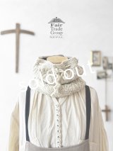 Sana Hastakala／Nepal knit neck warmer・杢ホワイト
