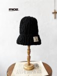 画像1: moz／ニットキャップ・ブラック (1)