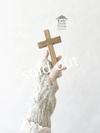 Sana Hastakala／Nepal knit arm warmer・杢ホワイト