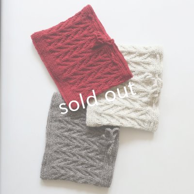 画像10: Sana Hastakala／Nepal knit neck warmer・杢ホワイト