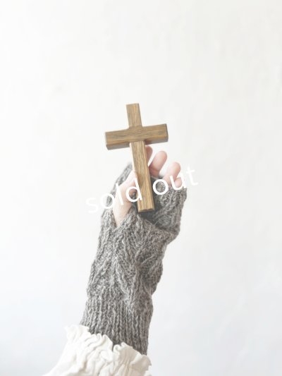 画像2: Sana Hastakala／Nepal knit arm warmer・杢ブラウン