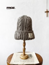 moz／ニットキャップ・ベージュ
