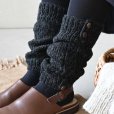 画像5: Sana Hastakala／Nepal knit leg warmer・杢ブラック (5)