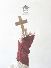 Sana Hastakala／Nepal knit arm warmer・レッド